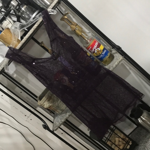 BKE Boutique sheer sequined tank, size Small NWOT - Picture 1 of 2